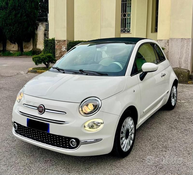 Usata Fiat 500C Lounge 69 CV (50 kW) 2019 Bianco Cabrio