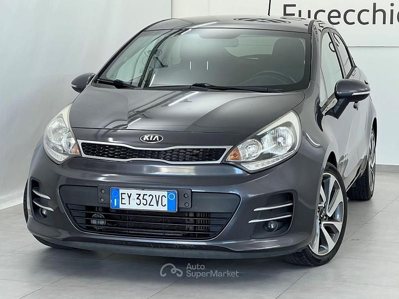 Usata Kia Rio Active 75 CV (55 kW) 2015 Grigio Berlina