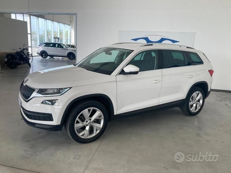 Usata Skoda Kodiaq Style 150 CV (110 kW) 2021 Bianco pastello SUV