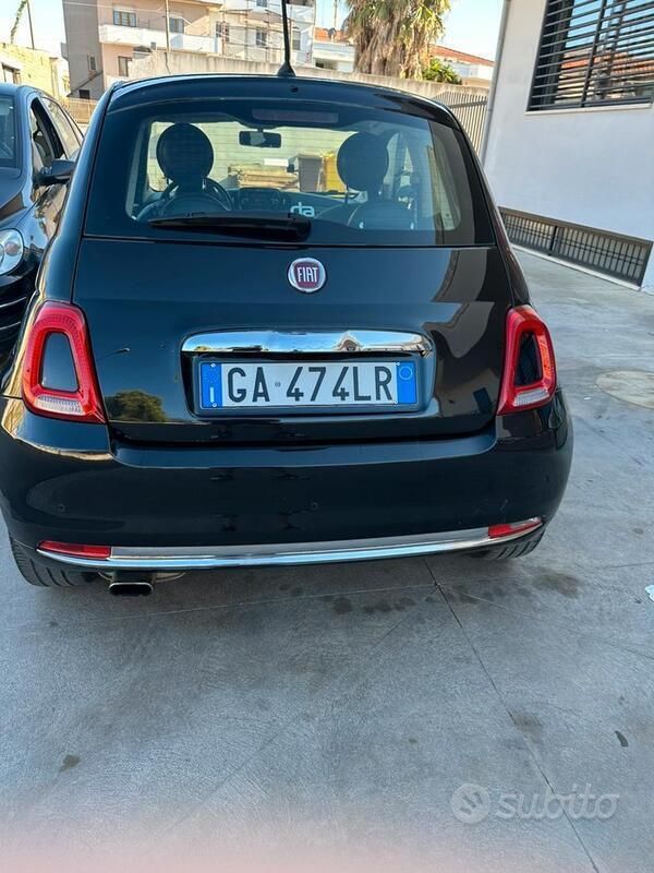 Nero Usata 2019 Fiat 500 Due volumi | 8500 € (Buon prezzo) - Immagine 1/4