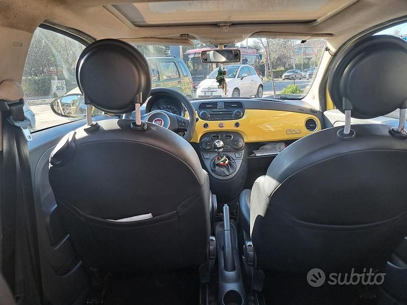 Usata Fiat 500 Sport 101 CV (74 kW) 2009 Giallo Cabrio