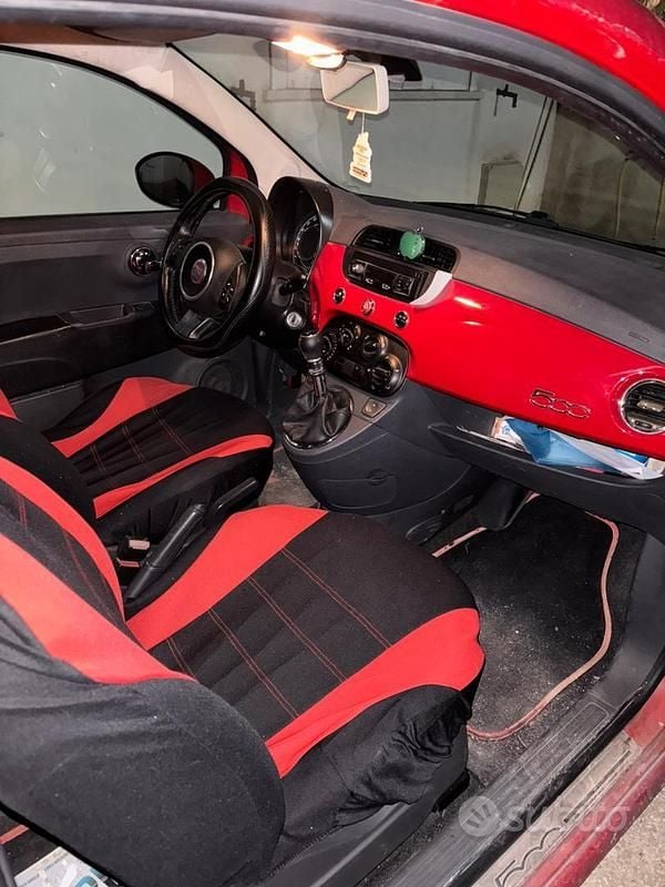 Usata Fiat 500 75 CV (55 kW) 2007 Rosso Berlina