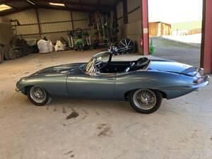 Usata Jaguar E-Type 269 CV (197 kW) 1964 Blu Cabrio