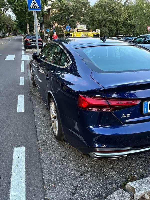 Usata Audi A5 Advanced Plus 190 CV (139 kW) 2020 Blu/azzurro Berlina