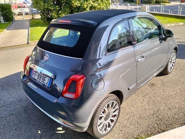 Usata Fiat 500C Riva 69 CV (50 kW) 2016 Grigio carrara pastello Cabrio