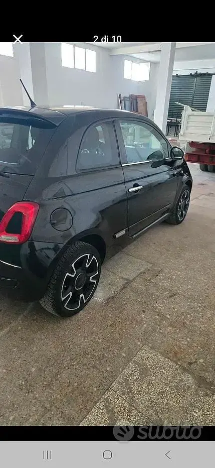 Usata Fiat 500 75 CV (55 kW) 2009 Nero Cabrio