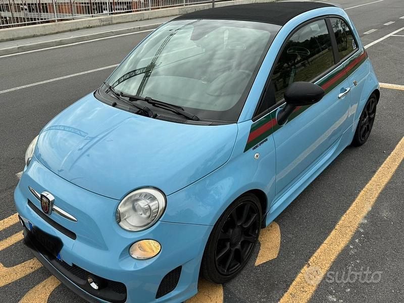 Usata Abarth 500C 135 CV (99 kW) 2013 Blu Cabrio