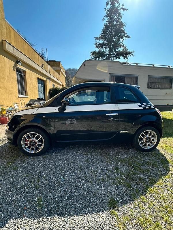 Usata Fiat 500 100 CV (73 kW) 2007 Nero