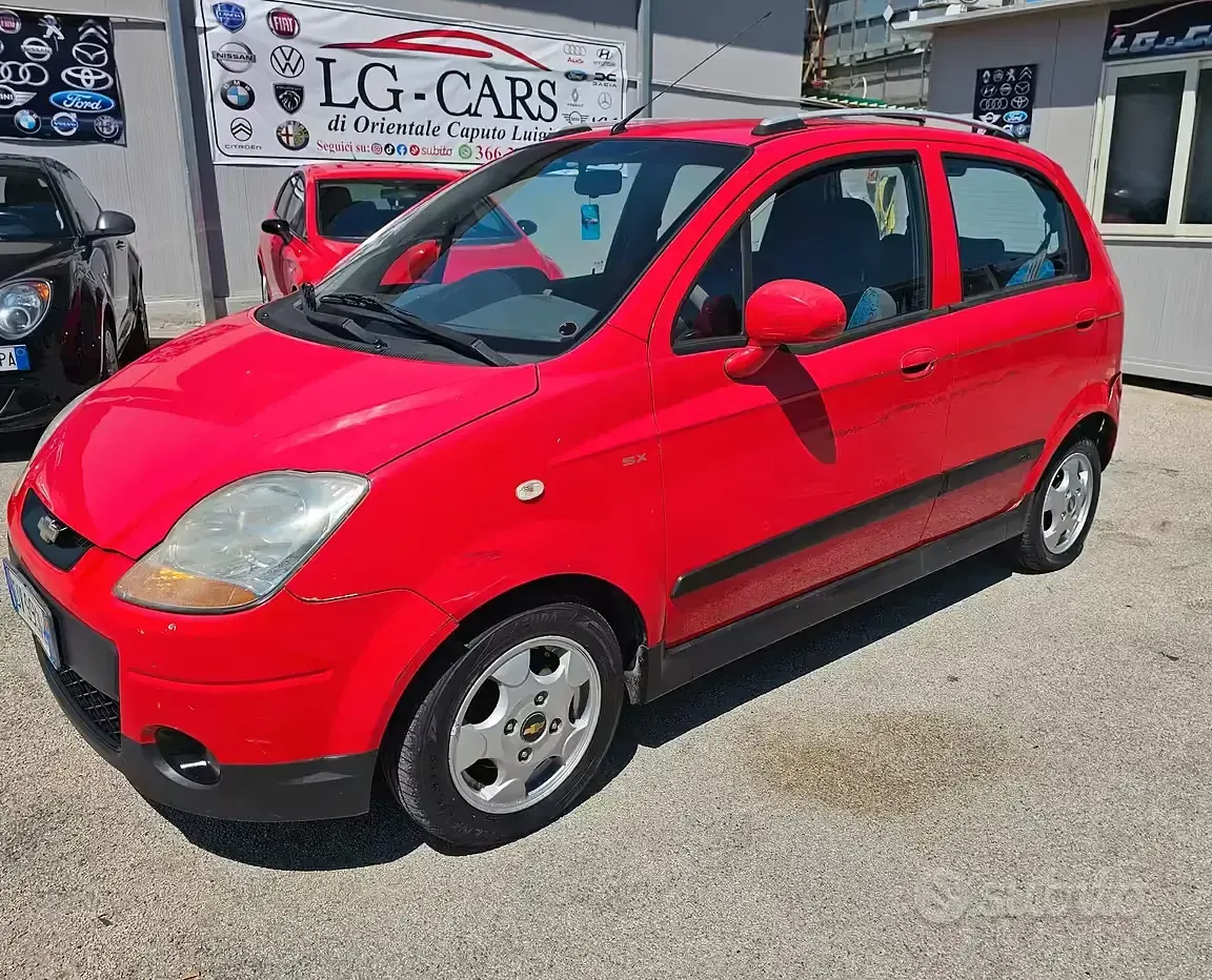 Usata Chevrolet Matiz SX 67 CV (49 kW) 2009 Rosso Utilitaria
