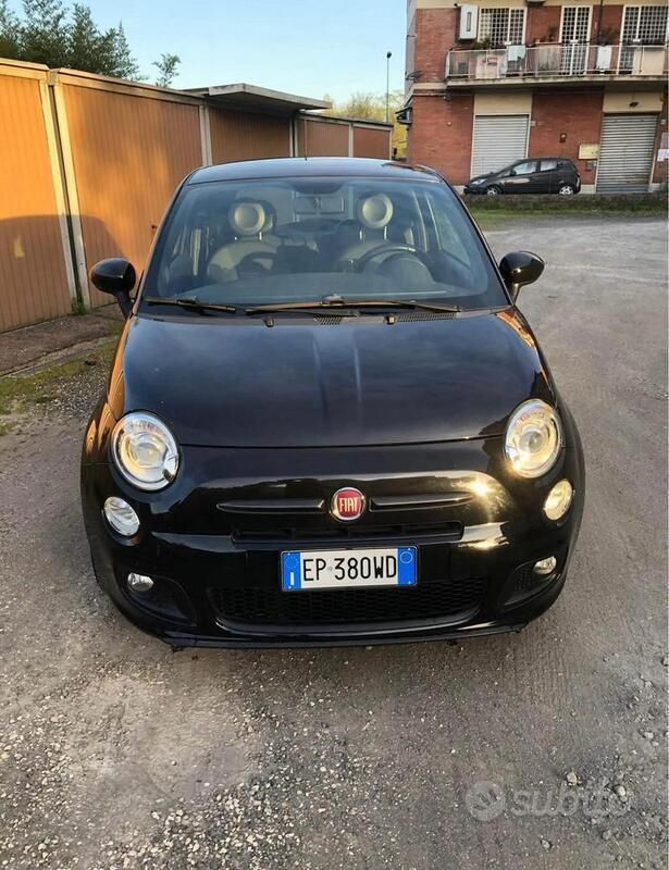 Nero Usata 2013 Fiat 500S Due volumi | 7000 € (Buon prezzo) - Immagine 1/4