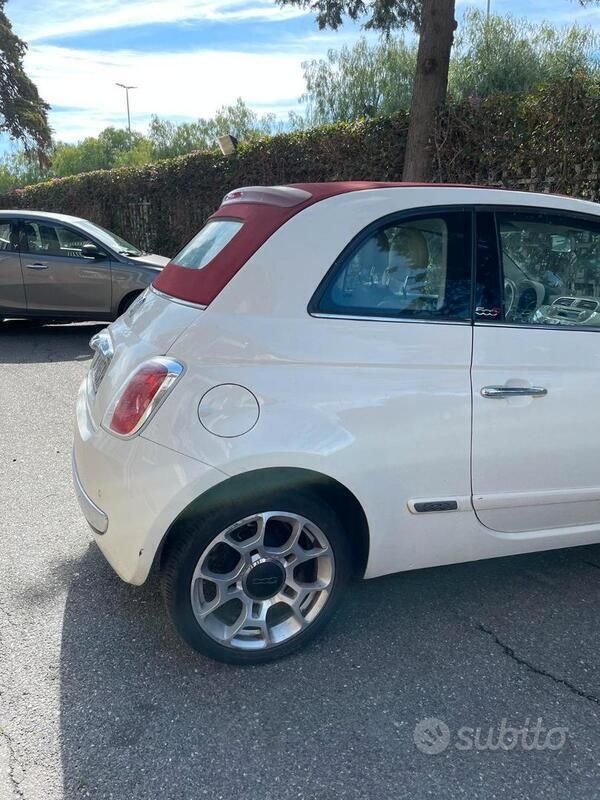 Usata Fiat 500 69 CV (50 kW) 2015 Bianco Cabrio