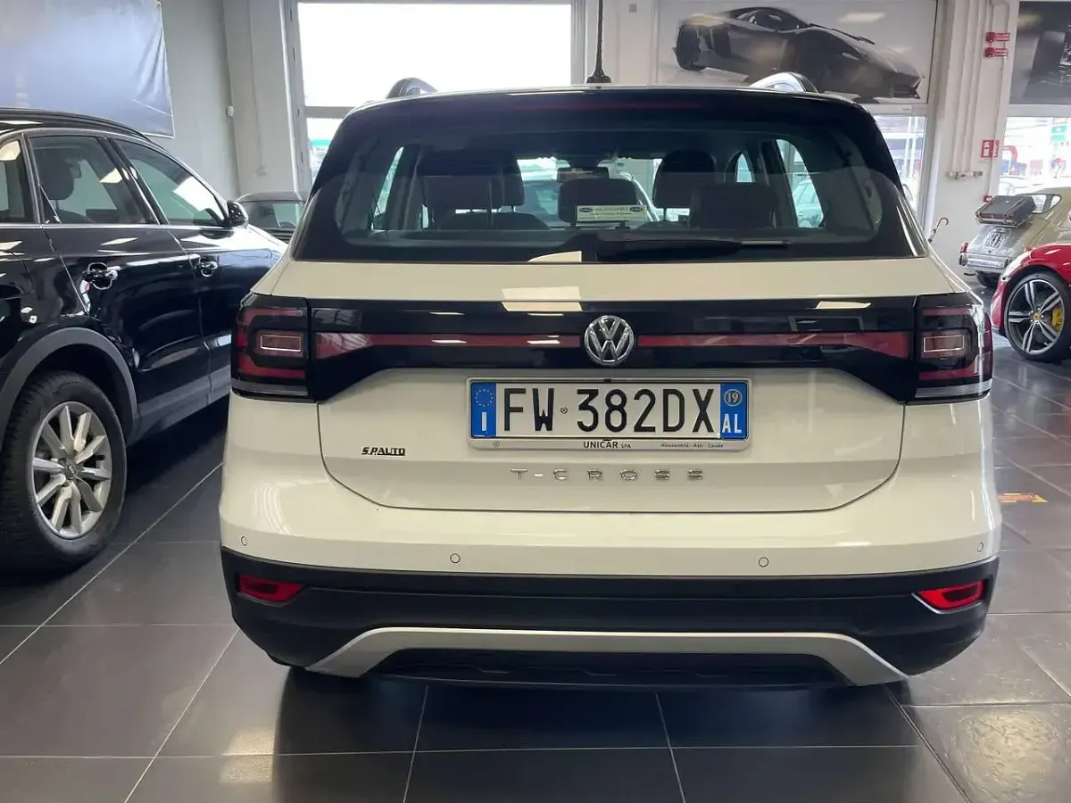 Usata VW T-Cross Style 95 CV (69 kW) 2019 Bianco SUV