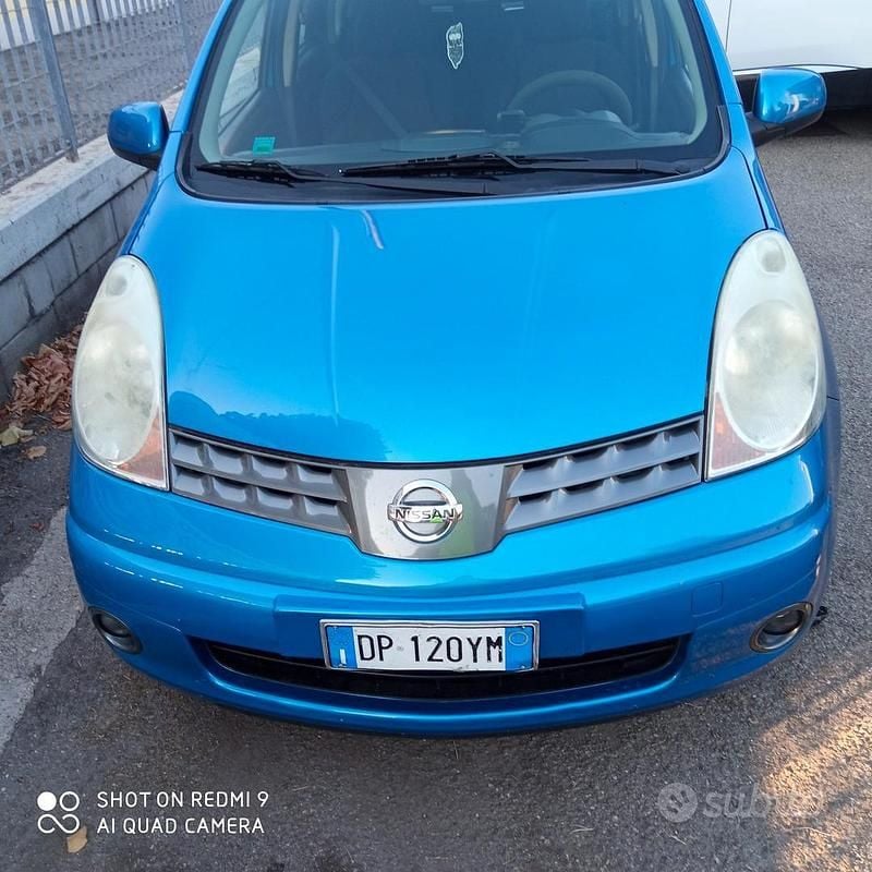 Usata Nissan Note 110 CV (80 kW) 2008 Blu Utilitaria
