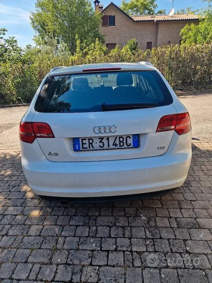 Usata Audi A3 90 CV (66 kW) 2013 Bianco Berlina