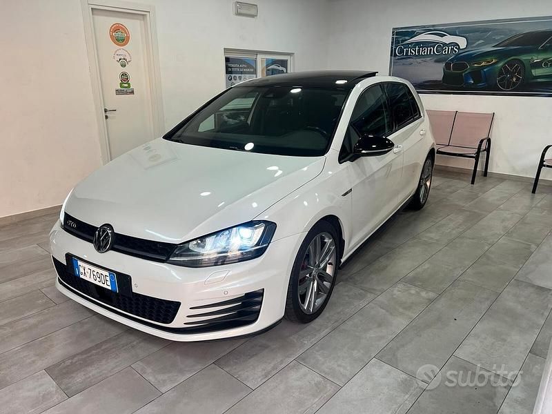 Usata VW Golf VII GTD 183 CV (134 kW) 2015 Bianco Berlina