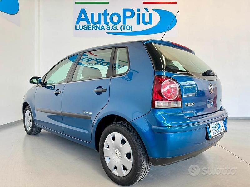 Usata VW Polo United 70 CV (51 kW) 2008 Blu Utilitaria