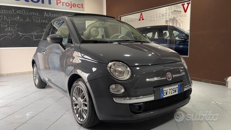 Usata Fiat 500 Lounge 95 CV (69 kW) 2014 Blu Cabrio