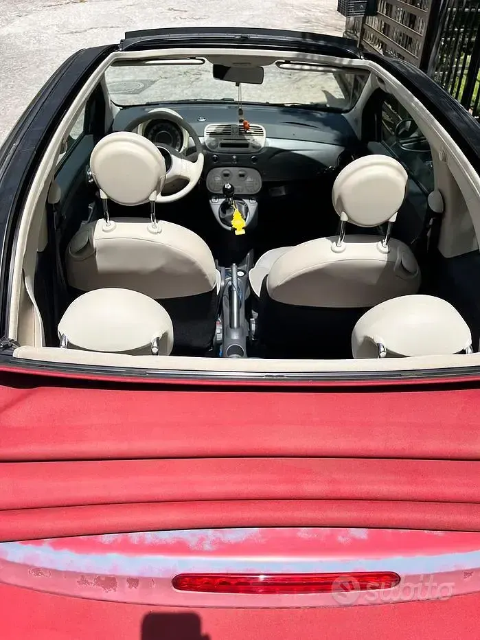 Usata Fiat 500 Lounge 69 CV (50 kW) 2015 Grigio Cabrio