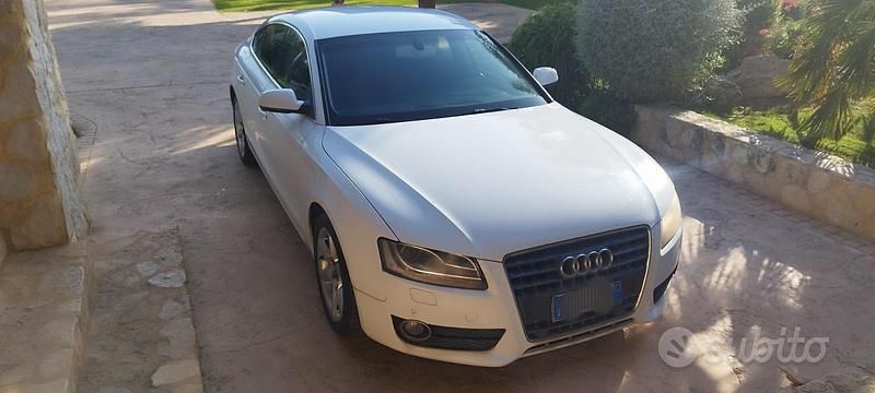 Usata Audi A5 170 CV (125 kW) 2010 Bianco Coupé