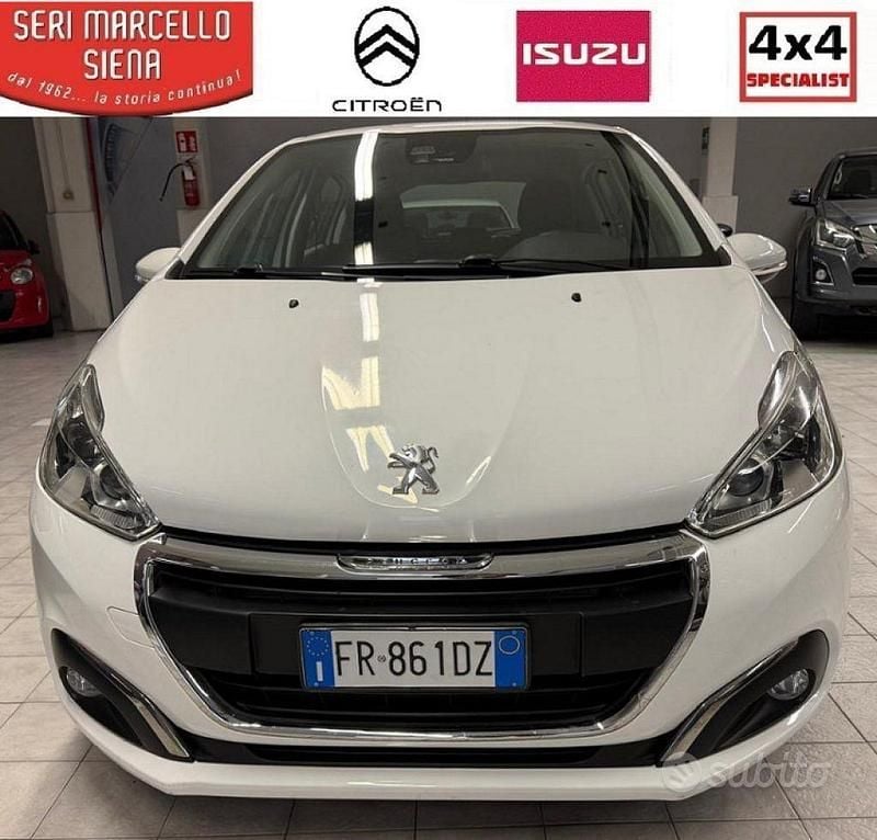 Usata Peugeot 208 Active 82 CV (60 kW) 2018 Bianco Utilitaria