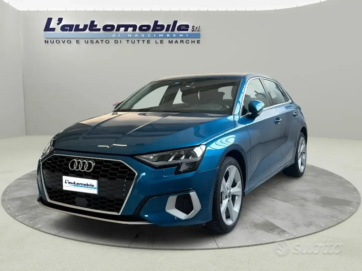 Usata Audi A3 Advanced 116 CV (85 kW) 2022 Blu Berlina