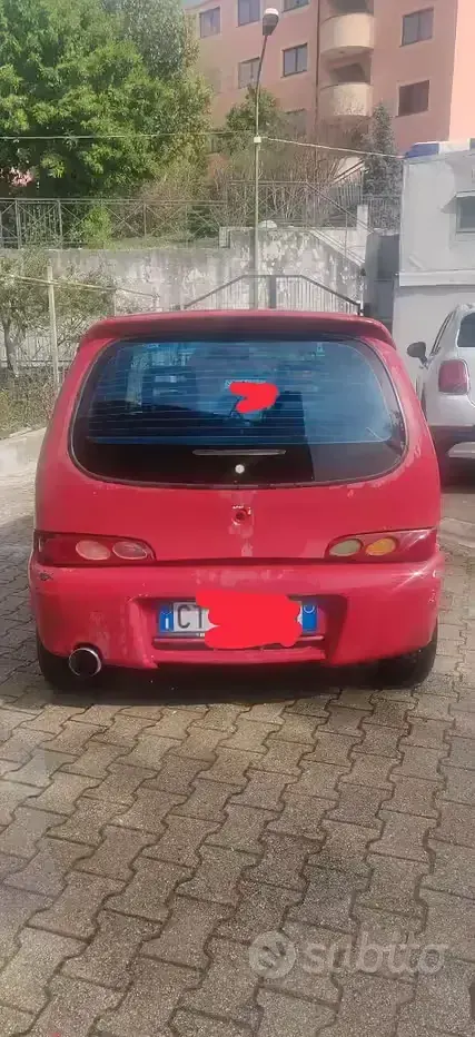 Usata Fiat Seicento Abarth 54 CV (39 kW) 2000 Rosso Utilitaria
