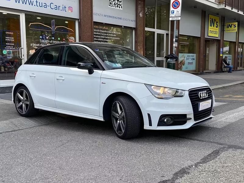 Usata Audi A1 S-Line 90 CV (66 kW) 2013 Bianco Utilitaria