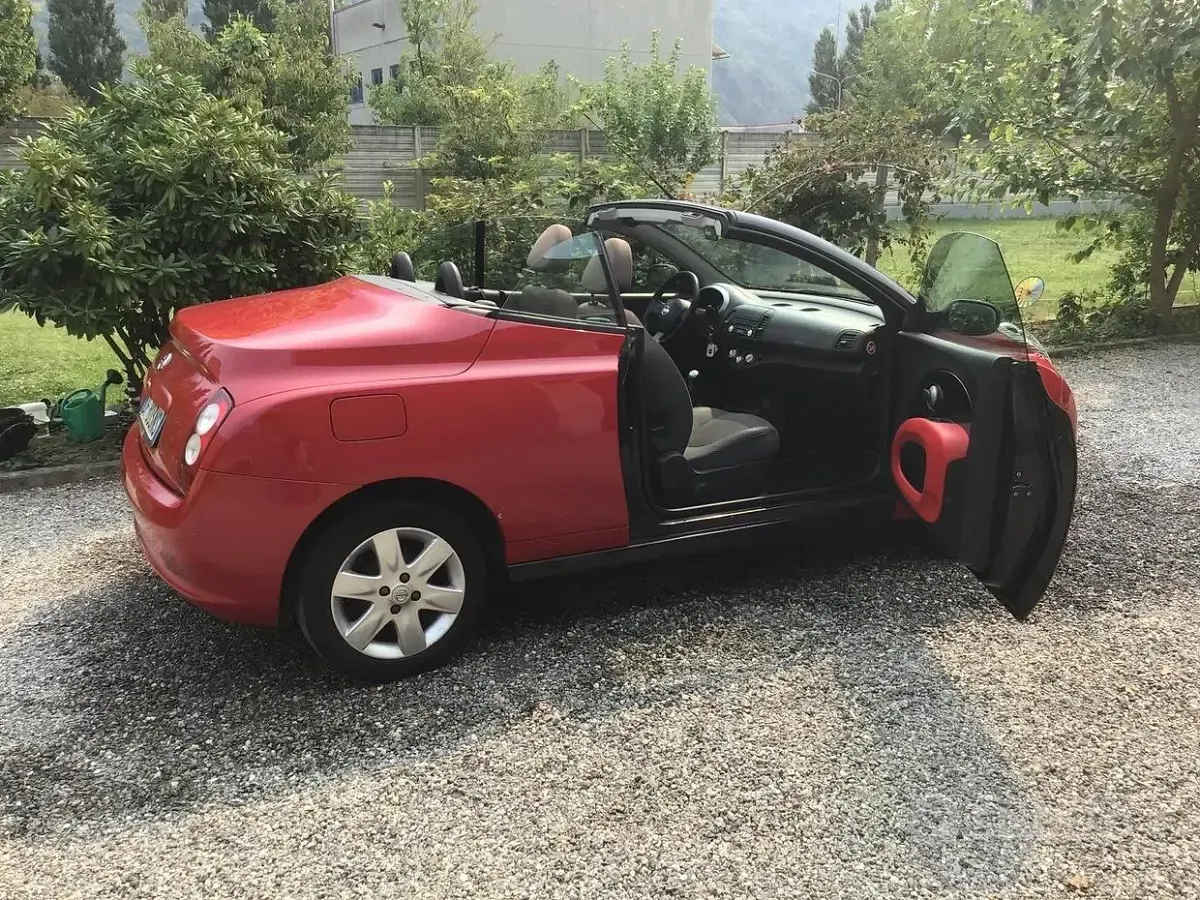Usata Nissan Micra C+C 2008 Rosso Cabrio
