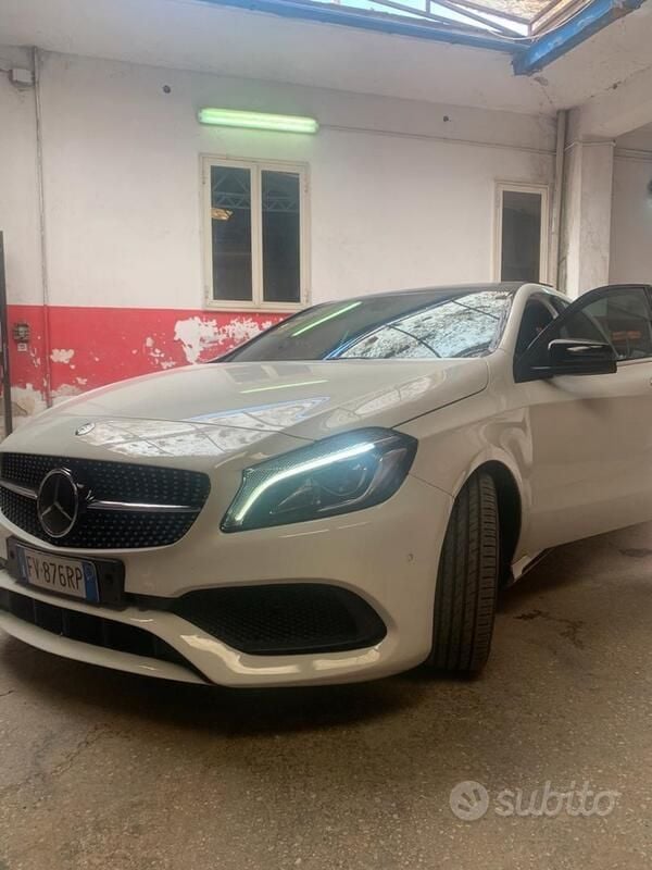 Usata Mercedes A180 AMG 109 CV (80 kW) 2017 Bianco Berlina
