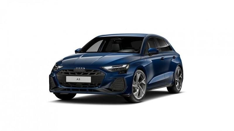 Blu ascari metallizzato Nuova 2025 Audi A3 S-Line Tre volumi | 48.442 € (Molto cara) - Immagine 1/4