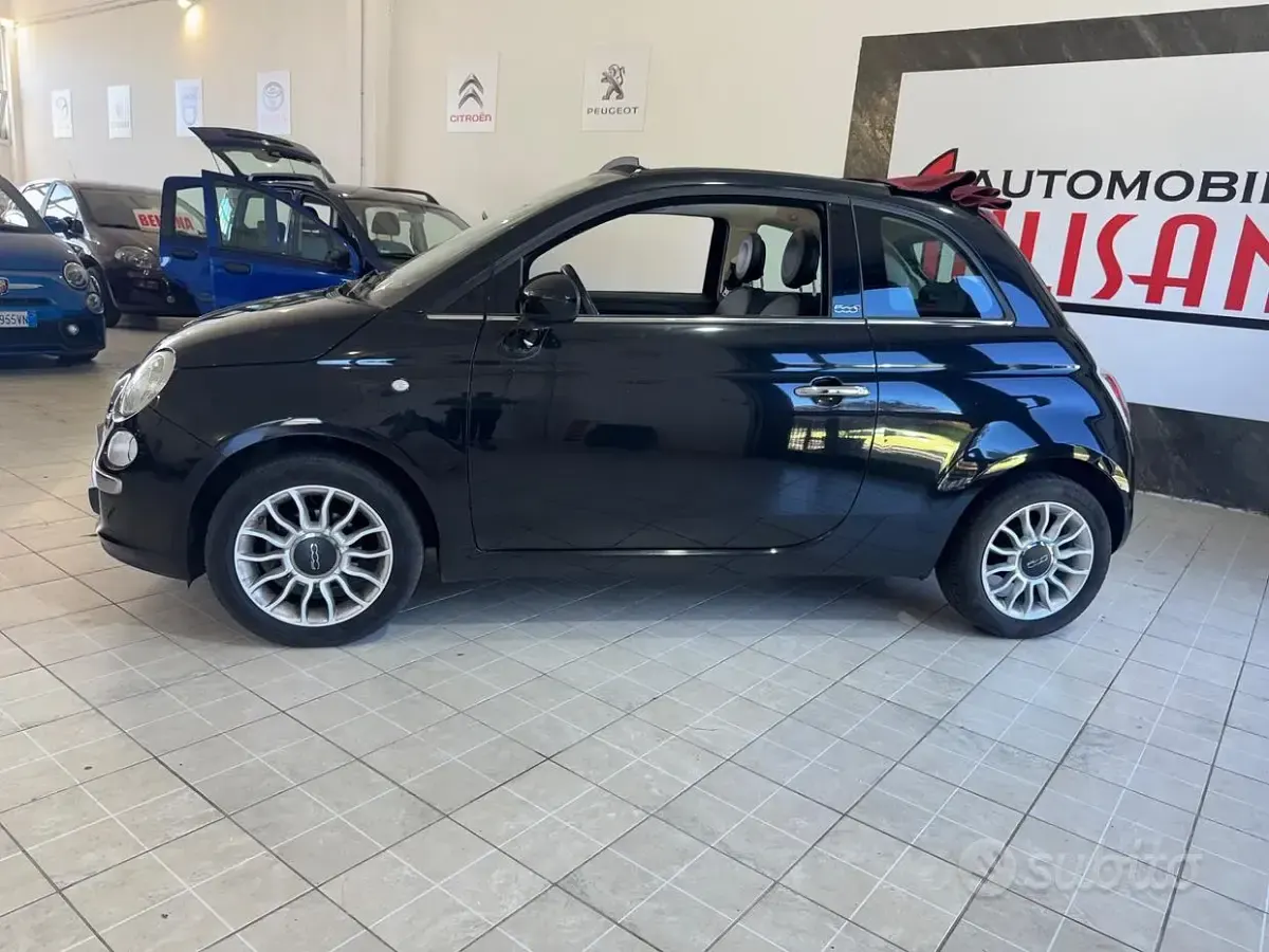 Usata Fiat 500C Lounge 69 CV (50 kW) 2013 Nero Cabrio