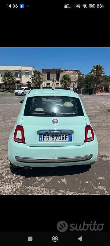 Usata Fiat 500 69 CV (50 kW) 2015 Verde Utilitaria