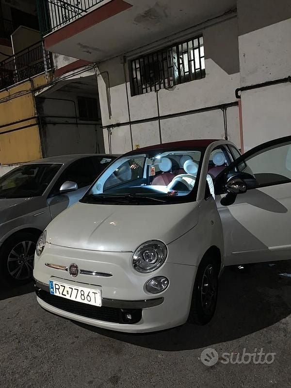 Bianco Usata 2012 Fiat 500C Cabrio | 5300 € (Super prezzo) - Immagine 1/4