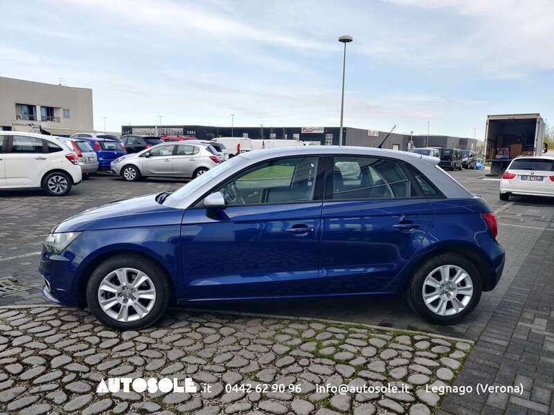 Usata Audi A1 Sportback Ambition 105 CV (77 kW) 2014 Blu/azzurro Utilitaria