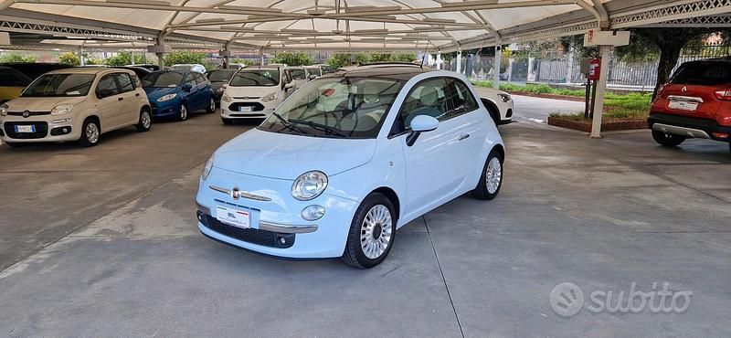 Usata Fiat 500 Lounge 75 CV (55 kW) 2009 Blu Cabrio