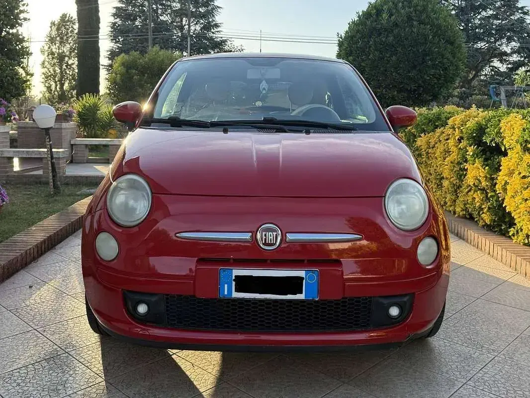Usata Fiat 500 Pop 69 CV (50 kW) 2009 Rosso Cabrio