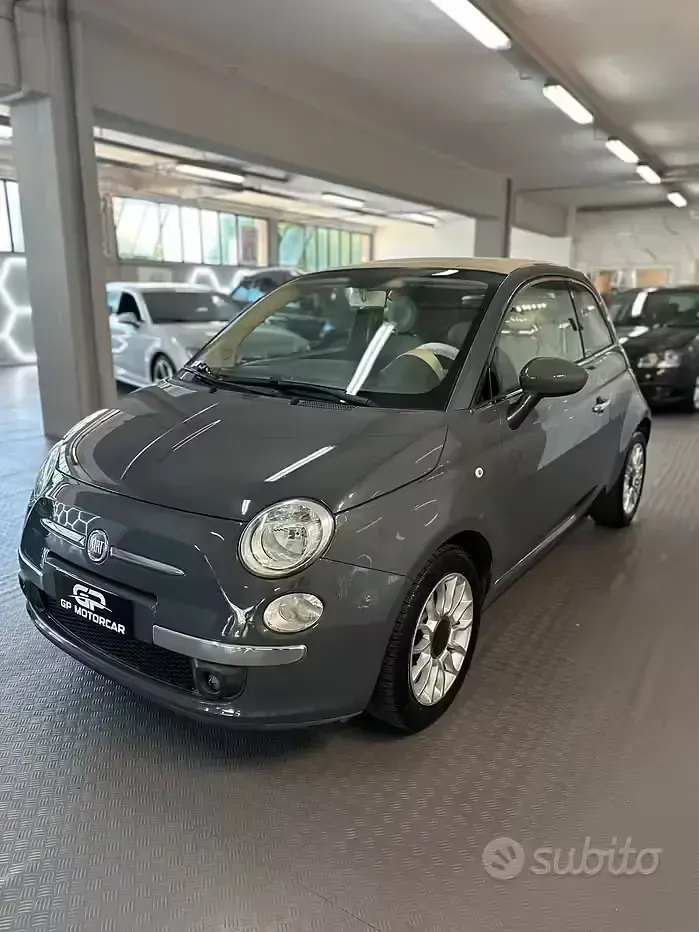 Usata Fiat 500C Lounge 69 CV (50 kW) 2011 Grigio Cabrio