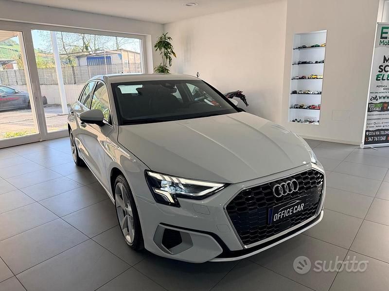 Usata Audi A3 Advanced 131 CV (96 kW) 2021 Bianco Berlina