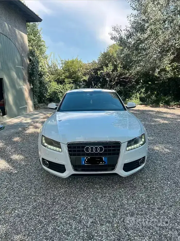 Usata Audi A5 S-Line 211 CV (155 kW) 2010 Bianco Coupé