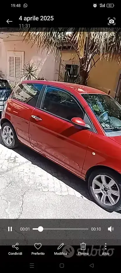 Usata Lancia Ypsilon 60 CV (44 kW) 2004 Rosso Utilitaria