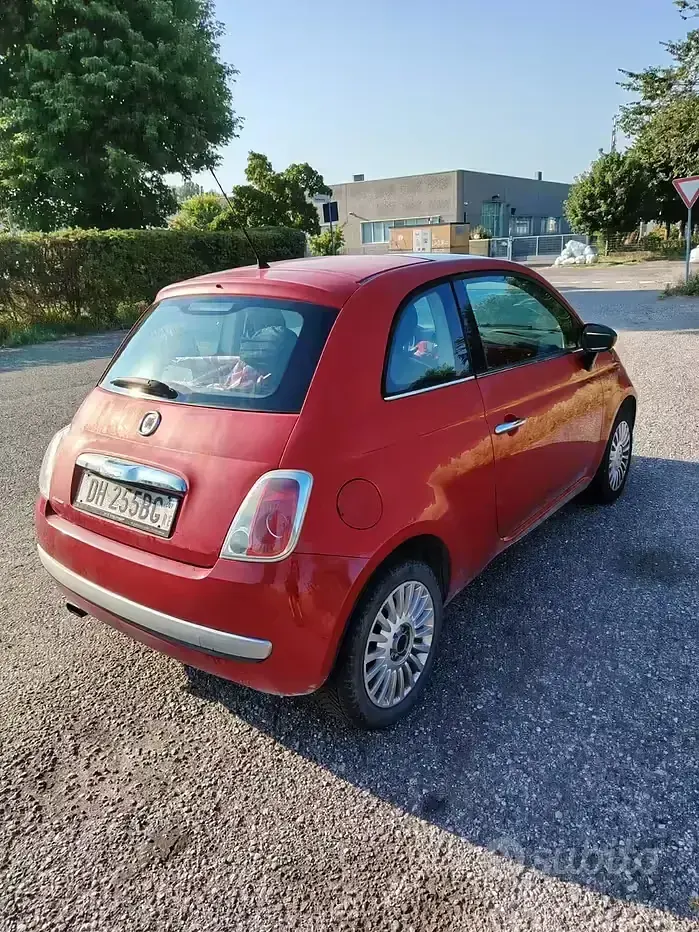 Usata Fiat 500 75 CV (55 kW) 2007 Rosso Berlina