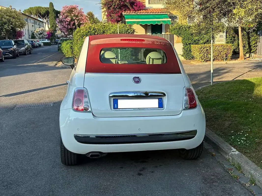 Usata Fiat 500C Lounge 69 CV (50 kW) 2015 Bianco Cabrio