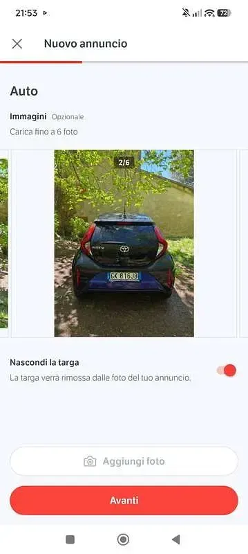 Usata Toyota Aygo X Trend 72 CV (52 kW) 2022 Blu SUV