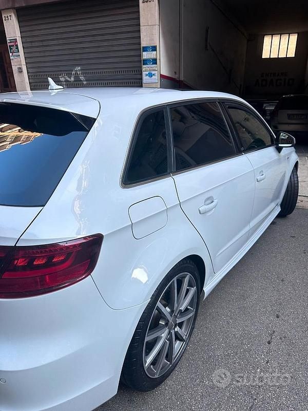 Usata Audi A3 Ambition 184 CV (135 kW) 2013 Bianco Berlina