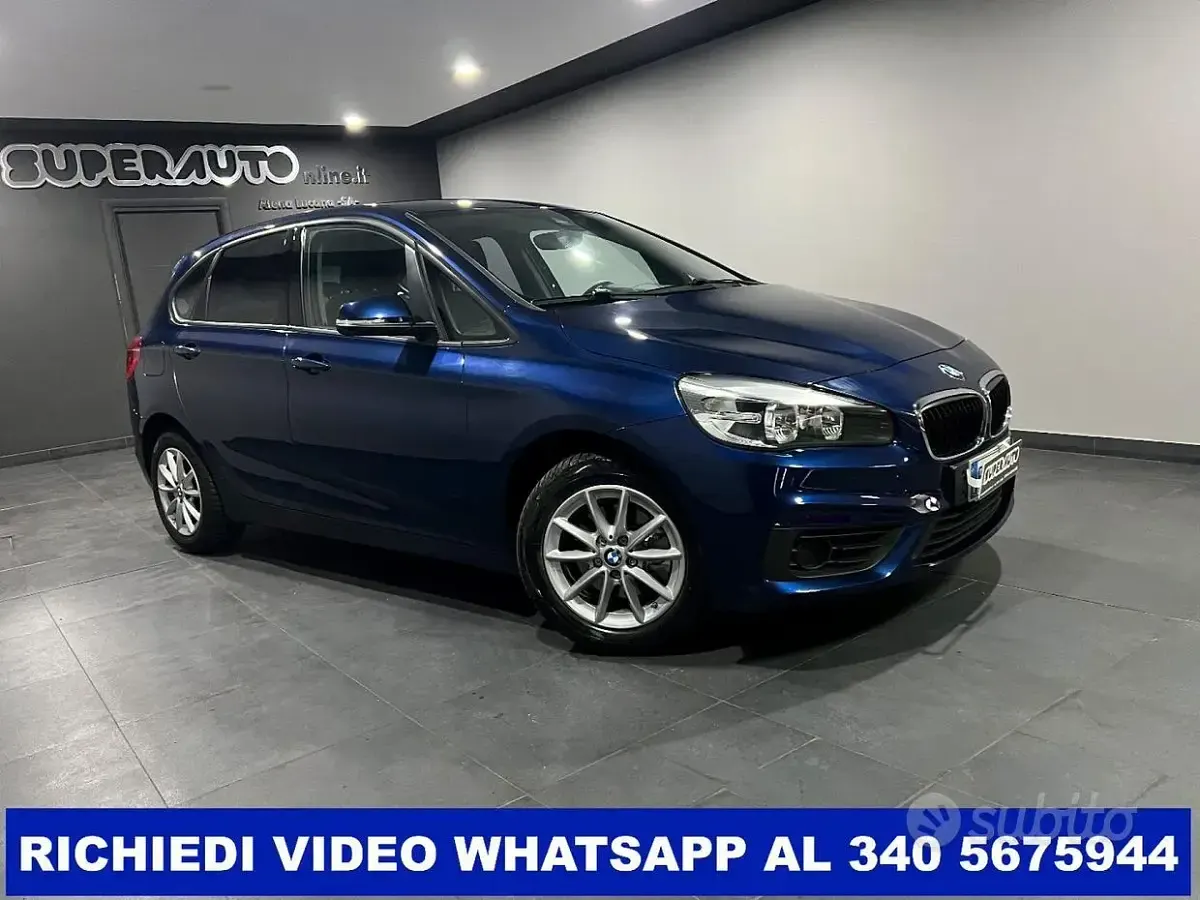 Usata BMW 216 Active Tourer Efficient Dynamics 116 CV (85 kW) 2016 Blu Monovolume
