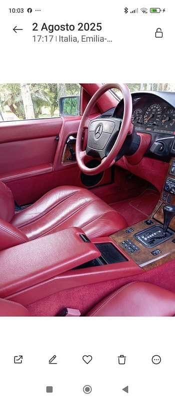 Usata Mercedes SL500 326 CV (239 kW) 1992 Nero Cabrio