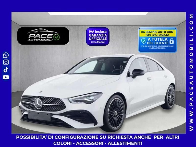 Bianco metallizzato Usata 2024 Mercedes CLA200 Premium Coupé | 39.700 € (Buon prezzo) - Immagine 1/4