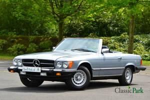 Usata Mercedes SL380 218 CV (160 kW) 1983 Blu Cabrio