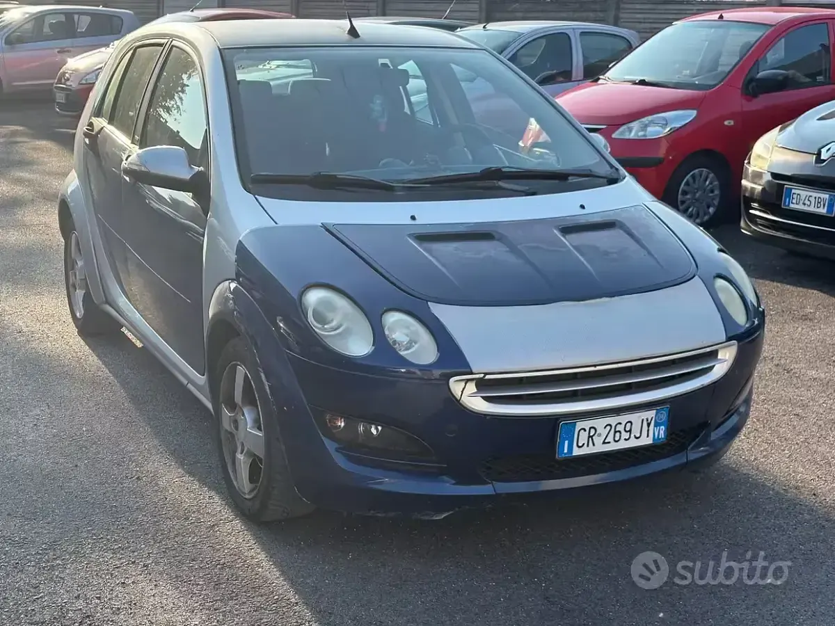 Usata Smart ForFour Passion 95 CV (69 kW) 2004 Blu Utilitaria