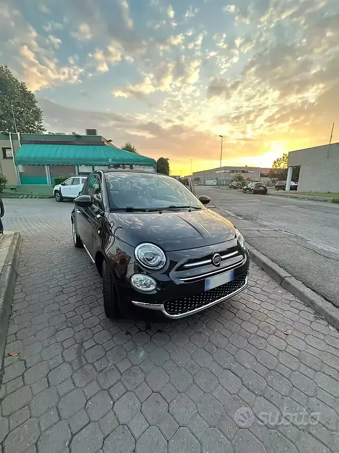 Usata Fiat 500C 69 CV (50 kW) 2016 Nero Cabrio